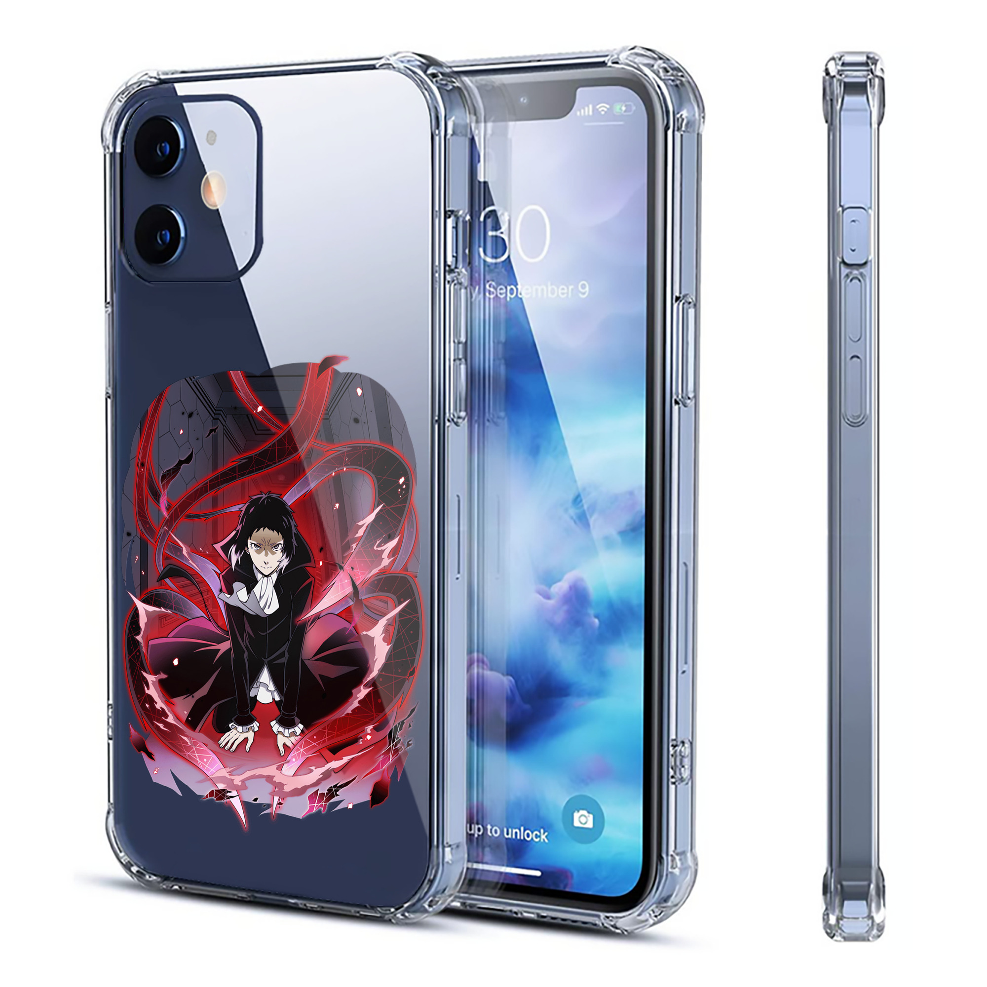 （画像用） 文豪ストレイドッグス Bungo Stray Dogs 【iPhone 12シリーズ対応】透明スマホケース（クリアソフトケース）